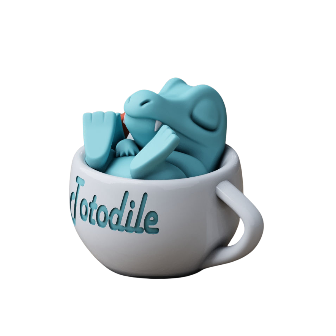 Totodile Sleeping Teacup