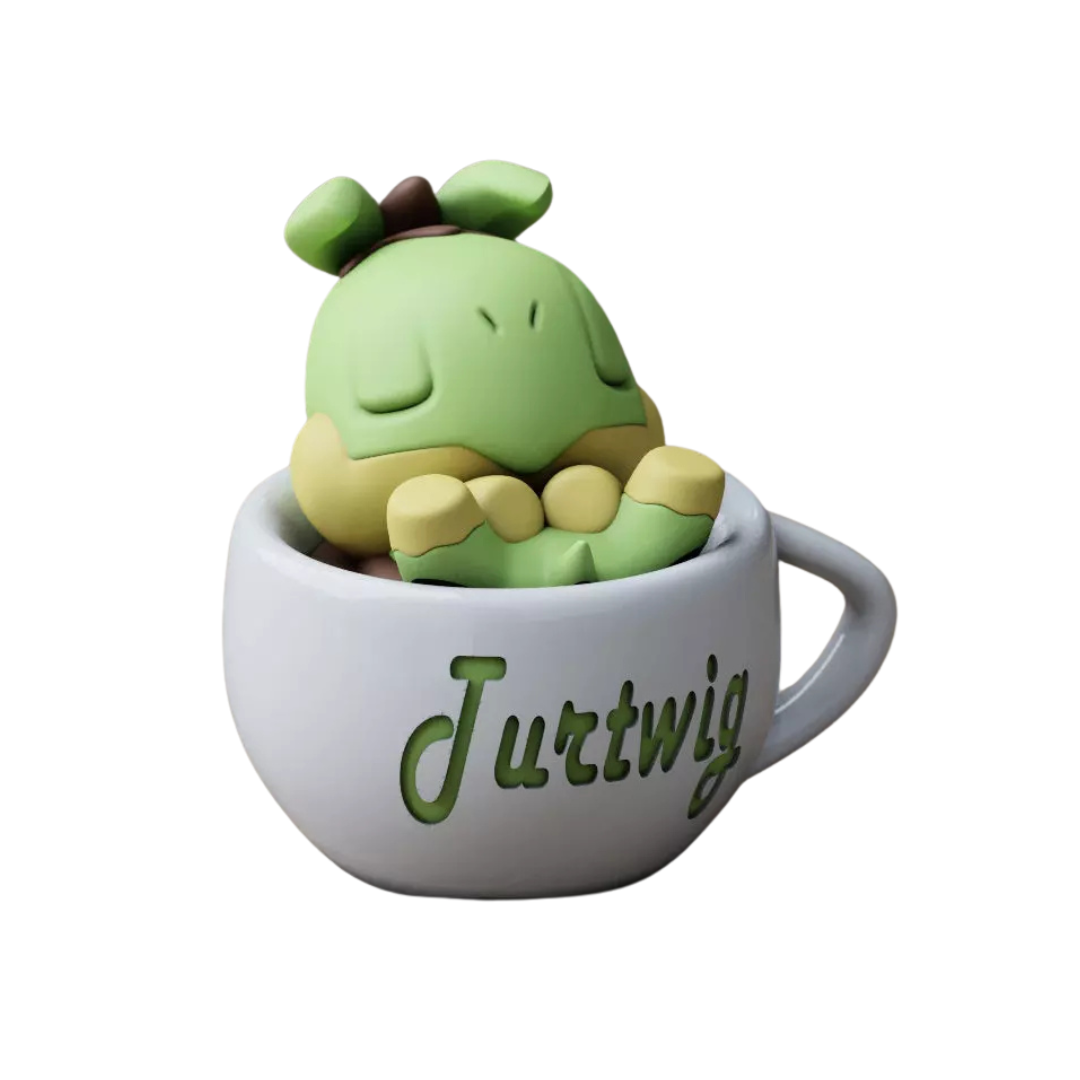 Turtwig Sleeping Teacup